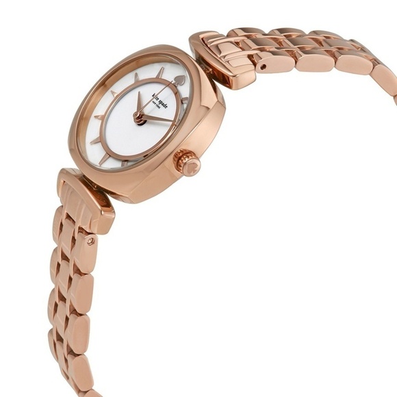 New ♠️ Kate Spade Mini Barrow Rose Gold Stainless - Picture 3 of 4